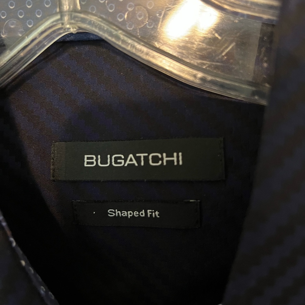 Bugatchi Midnight Blue Dress Shirt - Picture 3 of 4